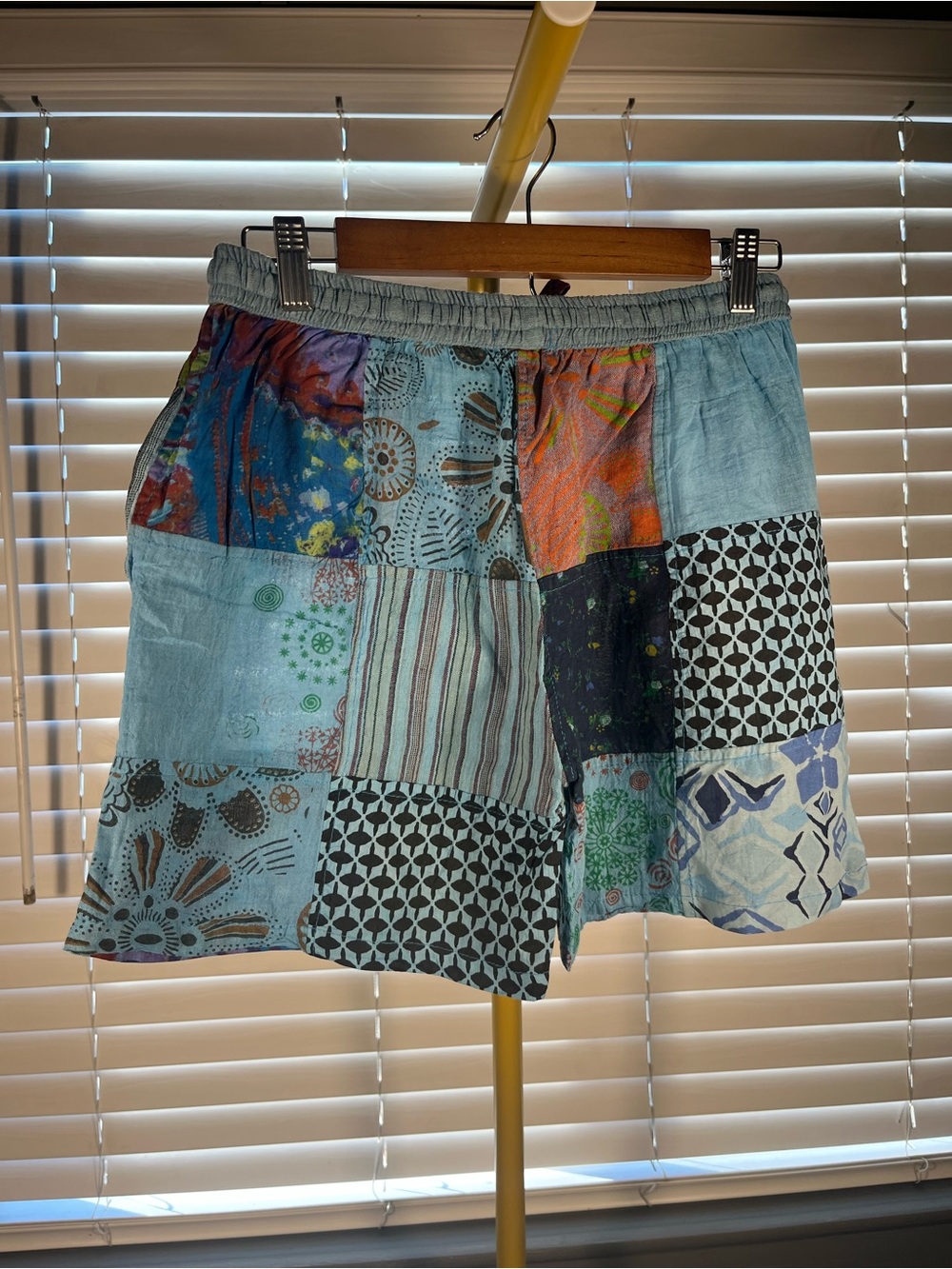 Patchwork Multi-Pattern Women’s Board Shorts - Multi - Picture 2 of 4